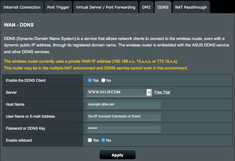 Setup And Configure Dynamic DNS In An ASUS Router