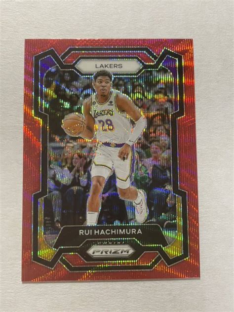 Yahoo Prizm Red Wave Rui Hachimura Nba