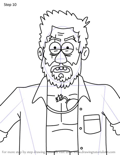 How to Draw Héctor from Regular Show Regular Show Step by Step