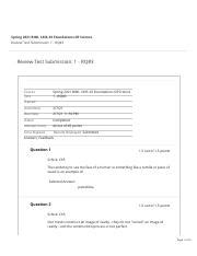 Review Test Submission 1 RQ 3 Spring 2021 BIOL 1436 Pdf