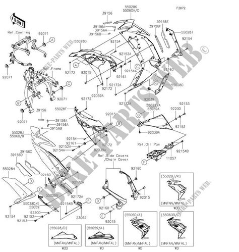 Lower Cowling For Kawasaki Ninja 650 2022 Kawasaki Online Genuine