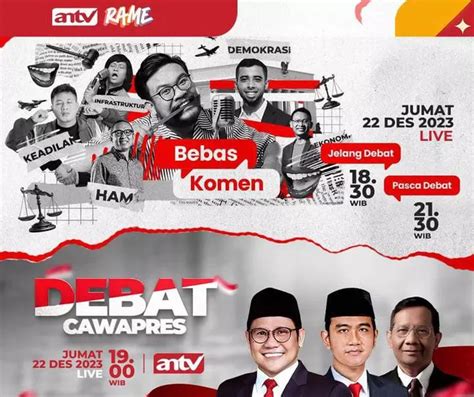 Jadwal Acara ANTV Hari Ini Jumat 22 Desember 2023 Jam Tayang Debat