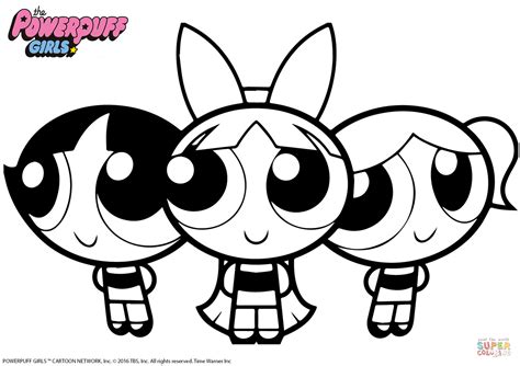 Powerpuff Girls Coloring Page Free Printable Coloring Pages