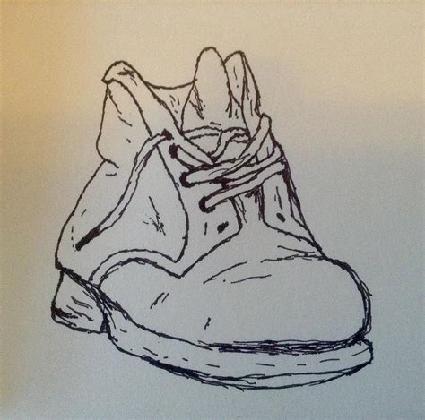 Old Shoe Drawing by Nicole Porter