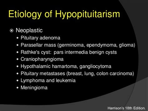 Disorders of the Anterior Pituitary and Hypothalamus