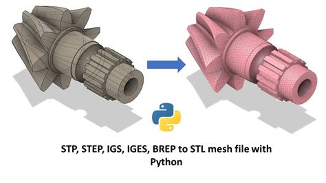 How To Convert Any Stp Step Igs Iges Brep 3d Model File To A Stl