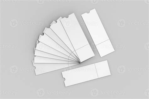 Blank Paper Ticket Mockup 19048613 Stock Photo at Vecteezy