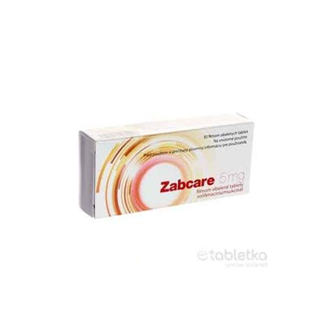 Zabcare 5 mg filmom obalené tablety etabletka