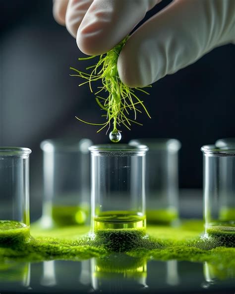 Premium Photo Scientist Hand Holding A Plant Leaf With Roots Above