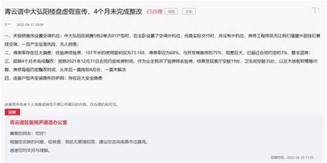 南昌｜业主投诉中大弘阳楼盘虚假宣传，交付4个月未完成整改 手机新浪网