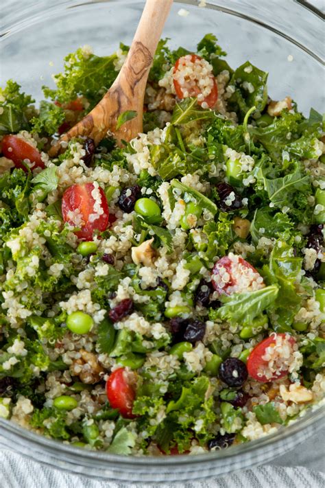 Edamame Quinoa Salad With Lemon Garlic Vinaigrette Nutritious Vida