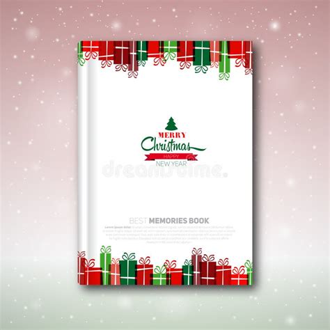 Christmas Book Cover or Flyer Template Stock Illustration ...