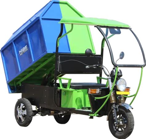 Garbage Loader E Rickshaw Maximum Run Per Charge 80 Km Loading