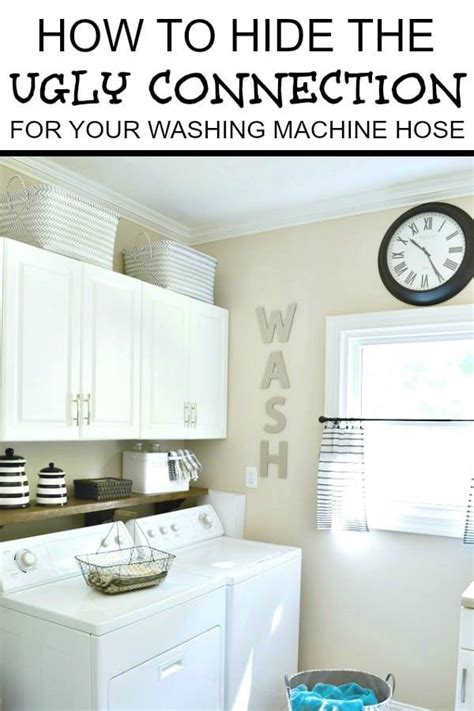 How To Hide Your Ugly Washer Hookup An Easy Diy Washing Machine