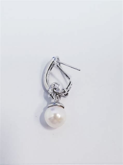 Jtv White Cultured Japanese Akoya Pearl Ctw White Zircon Sterling