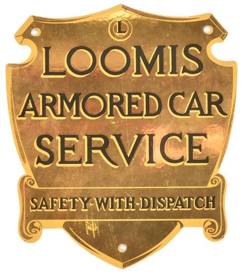 Loomis Armored Car Service Porcelain Sign 3929395945