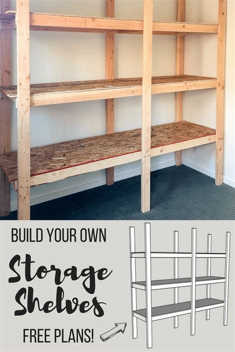 How to Build Storage Shelves for Less than $75 - The Handyman's Daughter