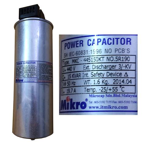 Capacitor Mikro Mkc Kt P Kvar