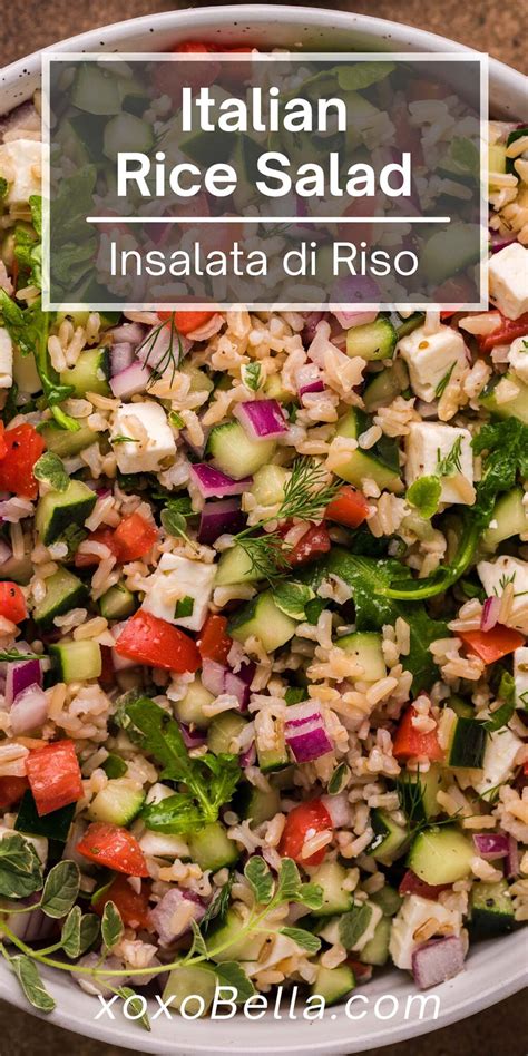 Italian Rice Salad - Insalata di Riso - xoxoBella