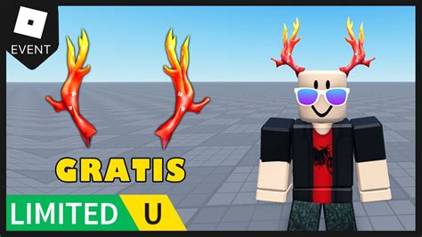 Limited Gratis Consigue Los Cuernos De Fuego Gratis En Roblox Youtube