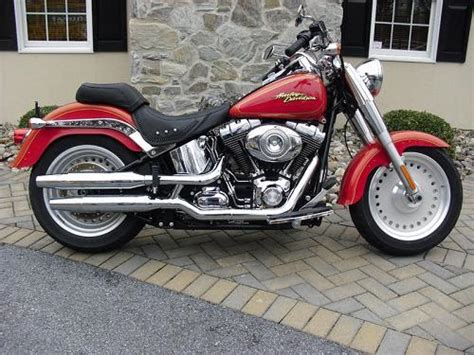 Harley Davidson Flstf Softail Fat Boy Copperhead Pearl Red Hot