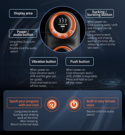 Auto Male Masturbator With Led Display Thrusting Sucking Vibration Pussy Vaginas Real