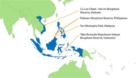 Map of case study marine reserves and parks. Source: blue-communities ...