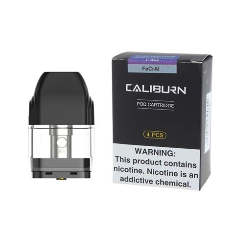 Uwell Caliburn 2ML Refillable Replacement Pod Cartridge Pack Of 4