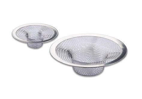 Stainless Steel Mesh Piece Set Clog Preventing Sink Strainers