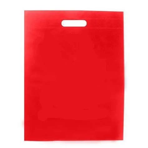 Red Plain D Cut Non Woven Bag Capacity 250 Gm 10 Kg At Rs 120