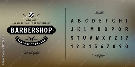 Vintage Handmade Font Headlines Banners Retro Alphabet Logo Concept