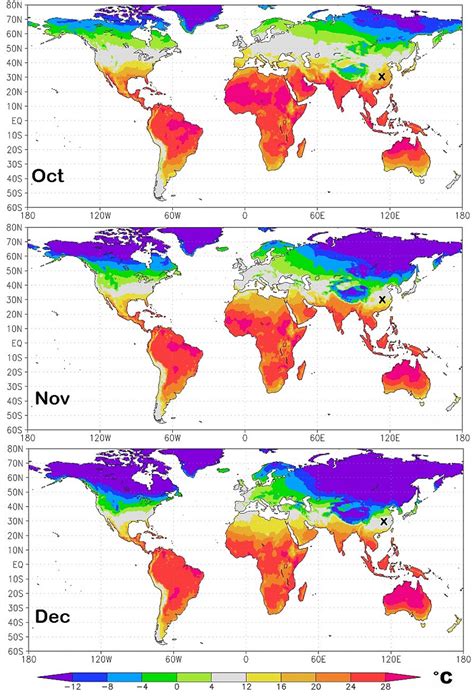 Isotherm World Map