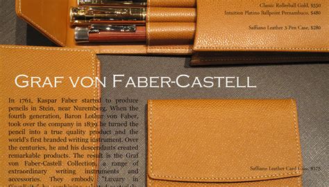 brand feature graf von faber castell charals vancouver fine pens