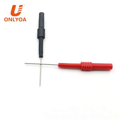 Spring Test Probe Insulation Piercing Needle Non Destructive Multimeter With 4mm Banana Socket