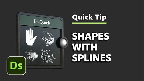 Shapes With Splines Designer Quick Tip 29 Adobe Substance 3d Youtube