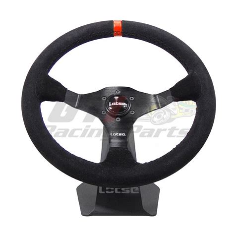 Volante Ring Camur A Preto Tarja Vermelha Lotse Gti Racing Parts