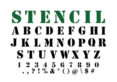 Free Stencil Fonts Svg