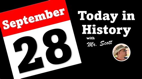 Today In History September 28 YouTube