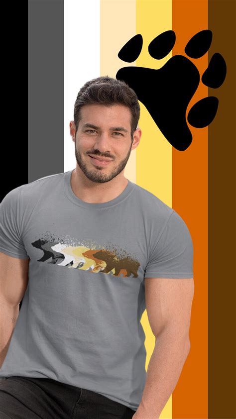 Gay Bear Pride T Shirt Color Shadows Design LGBT Pride Month Gift Etsy