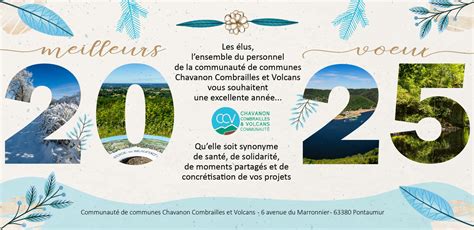 Meilleurs vœux 2025 CCV COMMUNAUTE