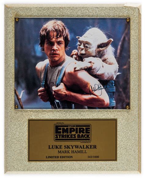 Lot Detail Mark Hamill Signed Luke Skywalker The Empire Strikes