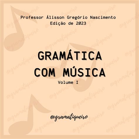 Lançamento Gramática Música Álisson Gregório Hotmart