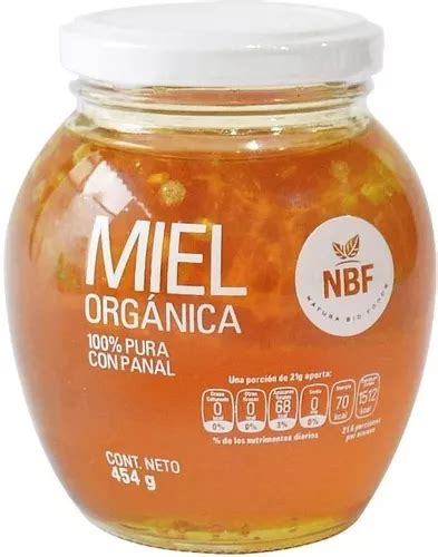 Nbf Miel De Abeja Pura Con Panal Comestible Organica 454gr MercadoLibre