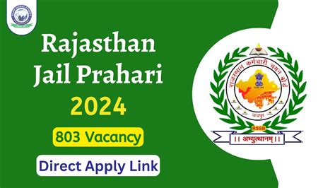 Rajasthan Jail Prahari Recruitment Direct Link To Apply Khan