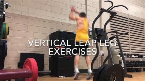 Vertical Leap Leg Exercises Youtube