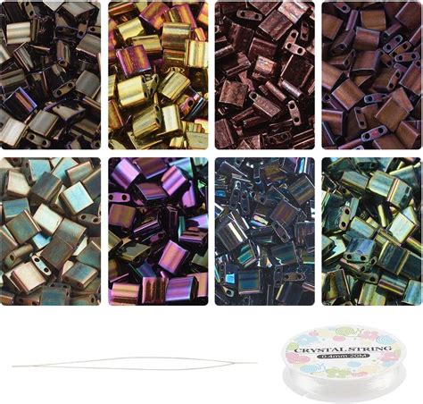 Amazon Nbeads About Pcs Metallic Tila Beads Kit Colors