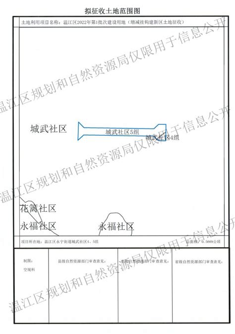 成都市温江区人民政府土地征收预公告2022第4号