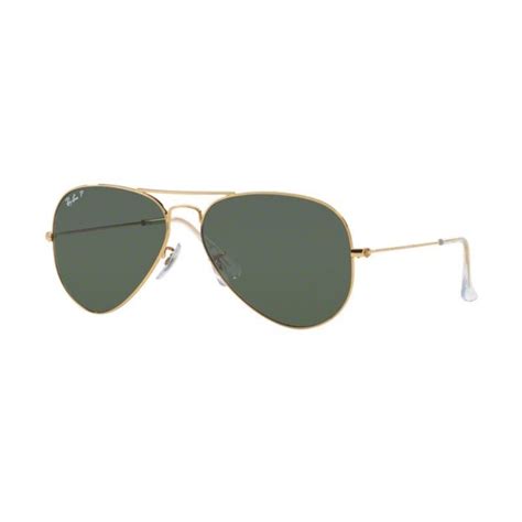 Oculos Solar Ray Ban Aviador Rb Mm Dourado Lente Verde G