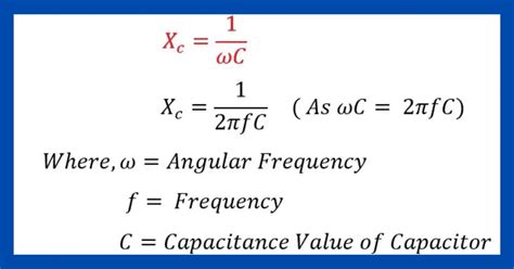 Capacitive Reactance Calculator Electrical Volt