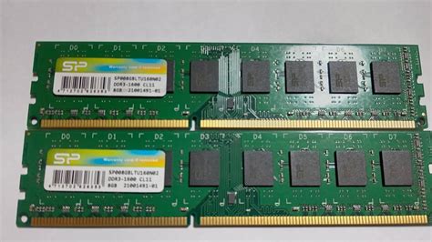 【やや傷や汚れあり】シリコンパワー Ddr3 1600 8gb×2枚組 Sp008gbltu160n02の落札情報詳細 ヤフオク落札価格